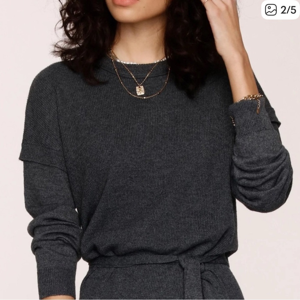 Heartloom Charcoal Long Sleeve Dress - Picture 2 of 4